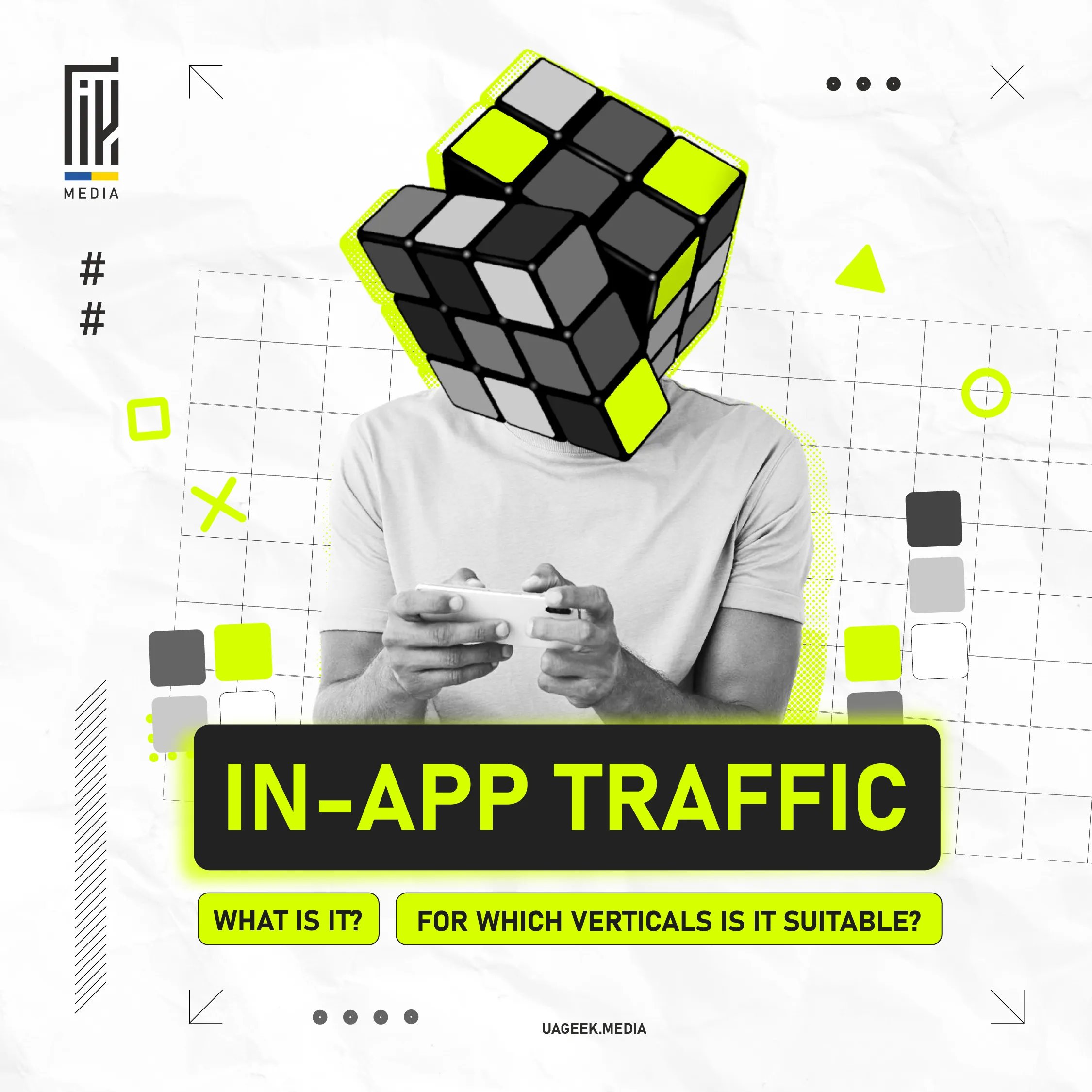 What is in-app traffic and for which verticals is it suitable?