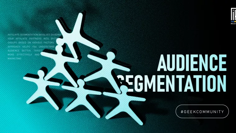 Human icons forming a pyramid symbolizing audience segmentation strategy in affiliate marketing