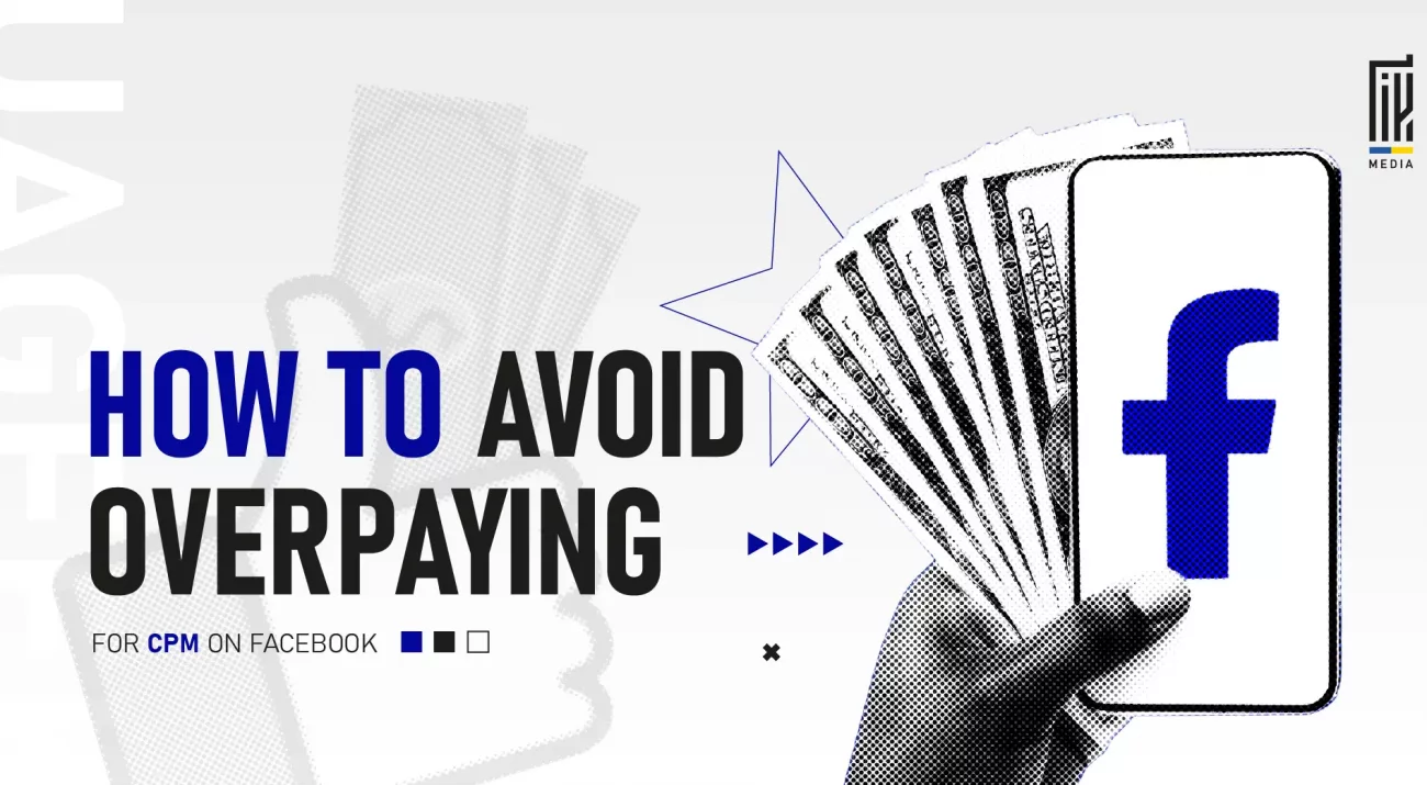 "Hand holding phone with Facebook logo and cash, symbolizing CPM cost control on Facebook ads"